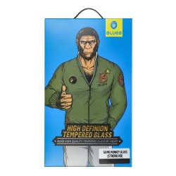 Стъклен протектор Blueo 5D Full Strong HD с цяло лепило, За iPhone 12 Pro Max (6.7), Черен