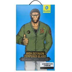 Стъклен протектор Blueo 5D Full Strong HD с цяло лепило, За iPhone 14 Pro Max (6.7), Черен