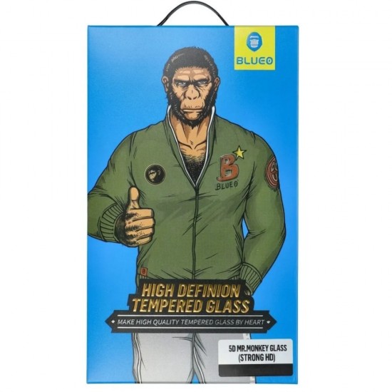 Стъклен протектор за дисплей Blueo 5D Full Strong HD с цяло лепило, За iPhone 15 (6.1), Черен от Fonax.bg