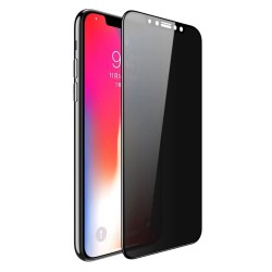Стъклен протектор MBX 5D Full Privacy с цяло лепило, За iPhone 11 Pro (5.8), Черен