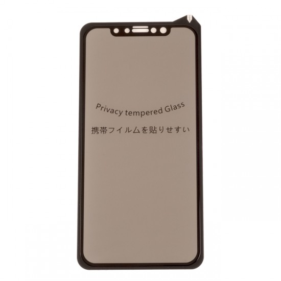 Стъклен протектор за дисплей MBX 5D Full Privacy с цяло лепило, За iPhone 7/8/SE 2020/2022, Черен от Fonax.bg