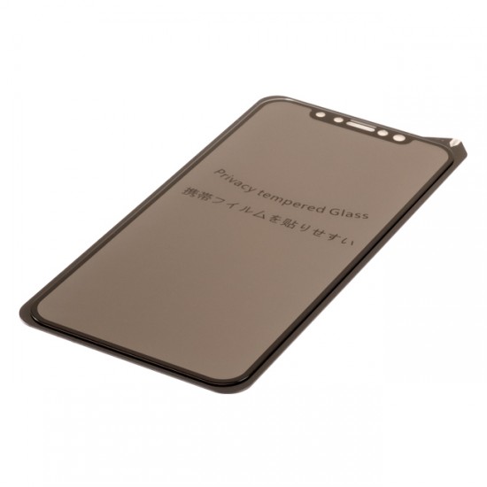 Стъклен протектор за дисплей MBX 5D Full Privacy с цяло лепило, За iPhone 7/8/SE 2020/2022, Черен от Fonax.bg