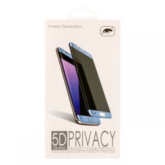 Стъклен протектор за дисплей MBX 5D Full Privacy с цяло лепило, За iPhone 7/8/SE 2020/2022, Черен от Fonax.bg