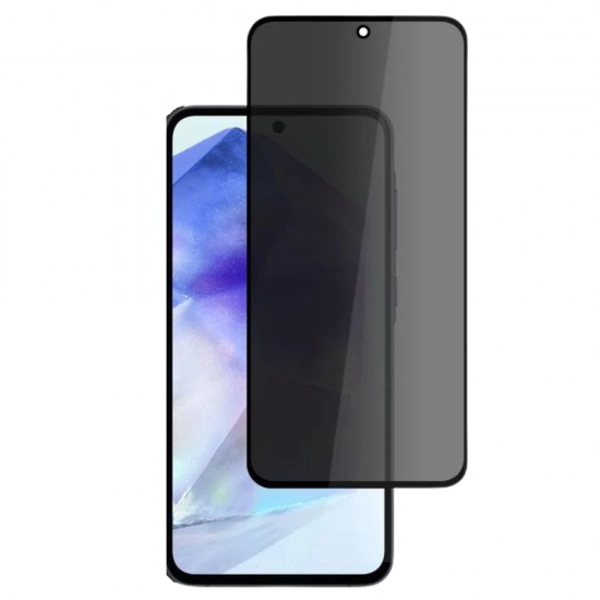 Стъклен протектор за дисплей MBX 5D Full Privacy с цяло лепило, За Samsung Galaxy A16, Черен от Fonax.bg