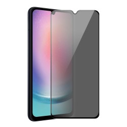 Стъклен протектор MBX 5D Full Privacy с цяло лепило, За Samsung Galaxy A55 (A556), Черен