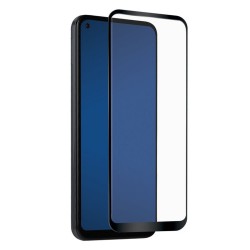 Стъклен протектор OG Premium paper box с цяло лепило, За Samsung Galaxy A12/M12 (A125F/M127F), Черен