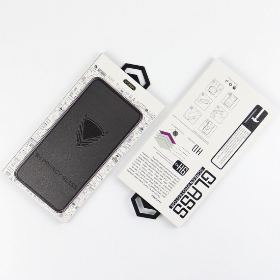 Стъклен протектор за дисплей OG Premium Privacy с цяло лепило, За iPhone 13 Pro (6.1), Черен от Fonax.bg