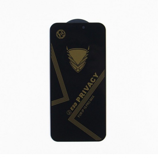 Стъклен протектор за дисплей OG Premium Privacy с цяло лепило, За iPhone 13 Pro (6.1), Черен от Fonax.bg