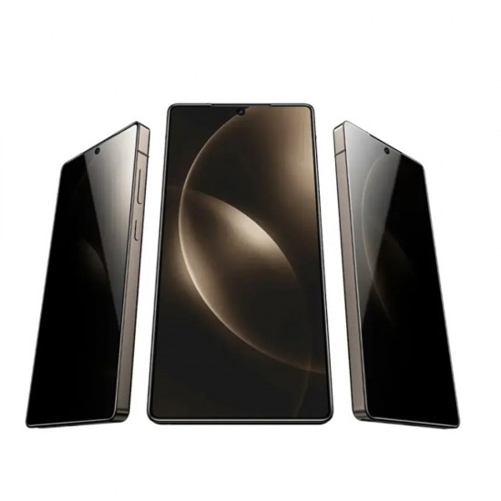 Стъклен протектор за дисплей OG Premium Privacy с цяло лепило, За Samsung Galaxy S25, Черен от Fonax.bg