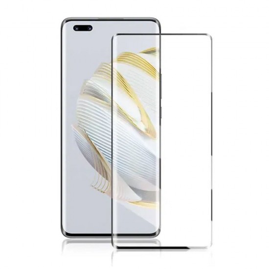 Стъклен протектор за дисплей OG 5D Full Glue Edge без дупка, За Huawei nova 10 Pro, Черен от Fonax.bg