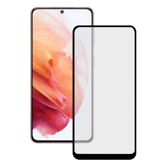 Стъклен протектор за дисплей OG 5D Slim с цяло лепило без дупка, За Samsung Galaxy S21 (G991B), Черен от Fonax.bg