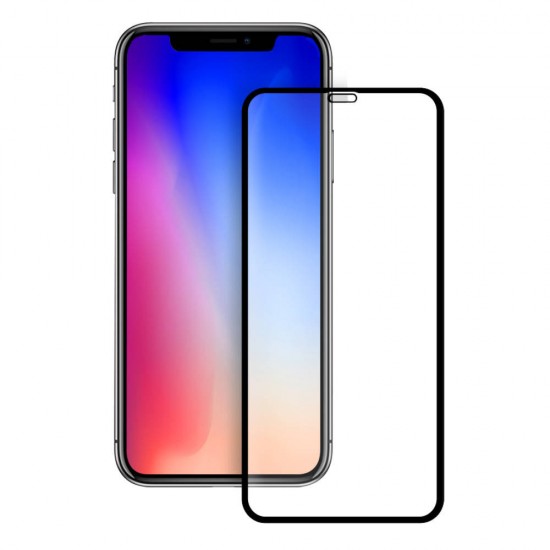 Стъклен протектор за дисплей OG 5D Slim с цяло лепило, За iPhone 11 Pro Max (6.5), Черен от Fonax.bg