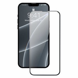 Стъклен протектор OG Premium с цяло лепило, За iPhone 13 (6.1), Черен