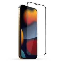 Стъклен протектор OG Premium с цяло лепило, За iPhone 13 Pro Max (6.7), Черен