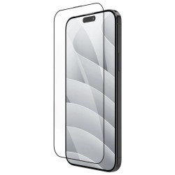 Стъклен протектор OG Premium с цяло лепило, За iPhone 16 Plus (6.7), Черен