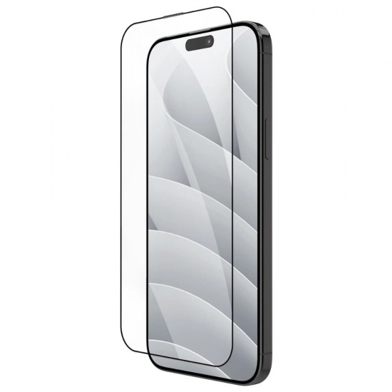 Стъклен протектор за дисплей OG 5D Slim с цяло лепило, За iPhone 16 Plus (6.7), Черен от Fonax.bg