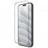 Стъклен протектор OG Premium с цяло лепило, За iPhone 16 Plus (6.7), Черен