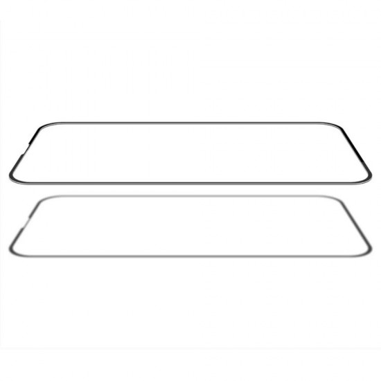 Стъклен протектор за дисплей OG 5D Slim с цяло лепило, За iPhone 16e, Черен от Fonax.bg