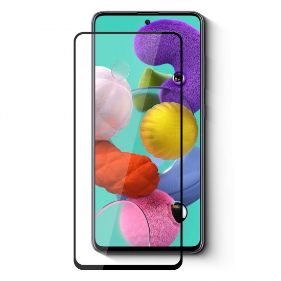 Стъклен протектор за дисплей OG 5D Slim с цяло лепило, За Samsung Galaxy A22 5G (A226B), Черен от Fonax.bg