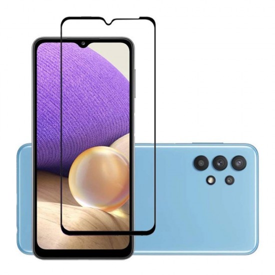 Стъклен протектор за дисплей OG 5D Slim с цяло лепило, За Samsung Galaxy A32 5G (A326B), Черен от Fonax.bg