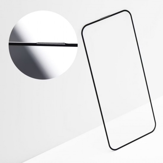 Стъклен протектор OG Premium с цяло лепило, За Samsung Galaxy A57, Черен