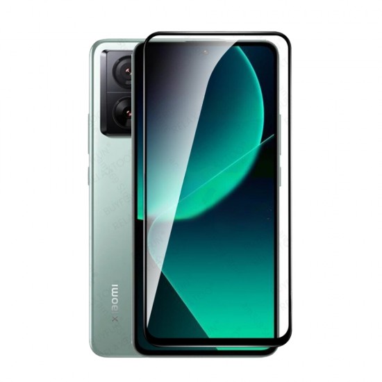 Стъклен протектор за дисплей OG 5D Slim с цяло лепило, За Xiaomi 13T/13T Pro, Черен от Fonax.bg