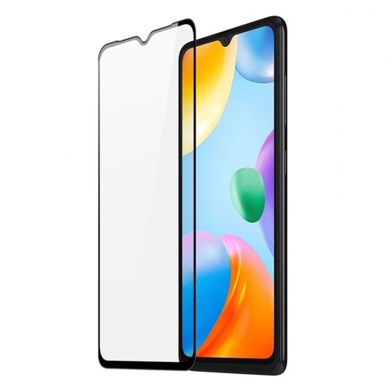 Стъклен протектор за дисплей OG 5D Slim с цяло лепило, За Xiaomi Redmi 10C, Черен от Fonax.bg