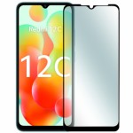 Стъклен протектор OG Premium с цяло лепило, За Xiaomi Redmi 12C, Черен