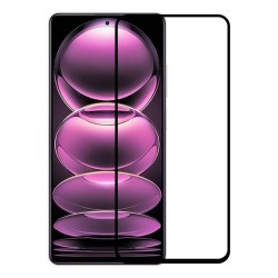 Стъклен протектор OG Premium с цяло лепило, За Xiaomi Redmi Note 12 4G, Черен