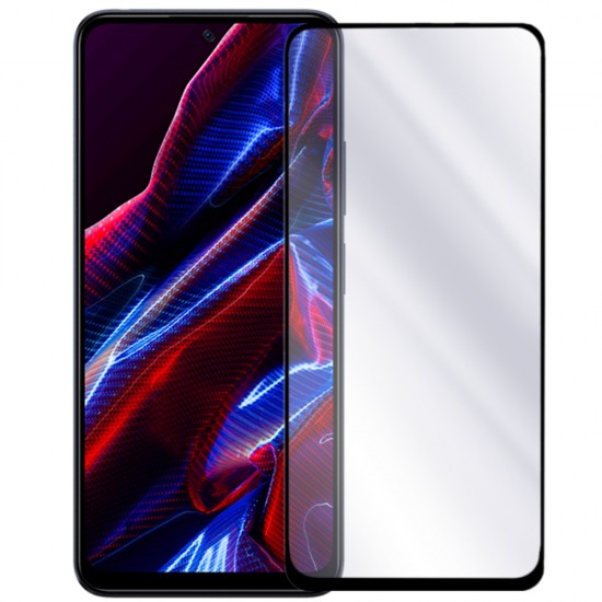 Стъклен протектор за дисплей OG 5D Slim с цяло лепило, За Xiaomi Redmi Note 12 5G/Poco X5, Черен от Fonax.bg