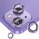 Стъклен протектор с метални рингове за задна камера MBX за Apple iPhone 14, 14 Plus, Лилав от Fonax.bg