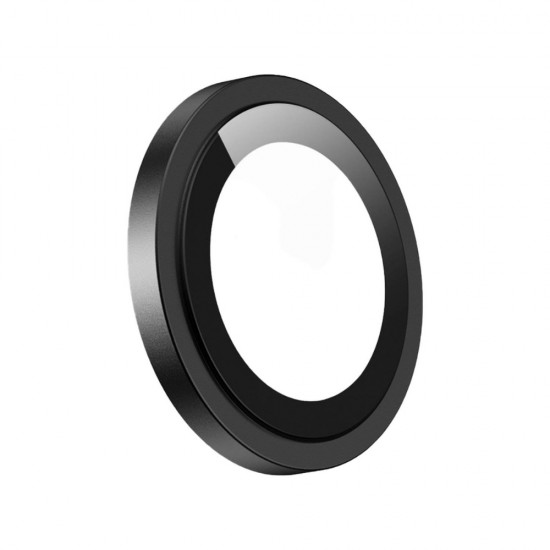 Стъклен протектор с метални рингове за задна камера MBX за Apple iPhone 16e, Черен от Fonax.bg