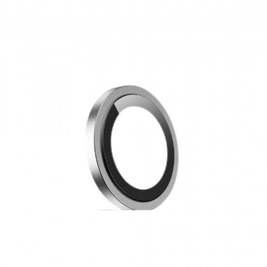 Стъклен протектор с метални рингове за задна камера MBX за Apple iPhone 16e, Сребрист от Fonax.bg