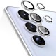 Стъклен протектор с метални рингове за задна камера MBX за Samsung Galaxy S22 Ultra 5G (S908B), Сребрист от Fonax.bg