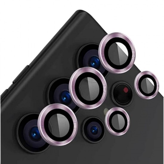 Стъклен протектор с метални рингове за задна камера MBX за Samsung Galaxy S23 Ultra (S918B), Лилав от Fonax.bg