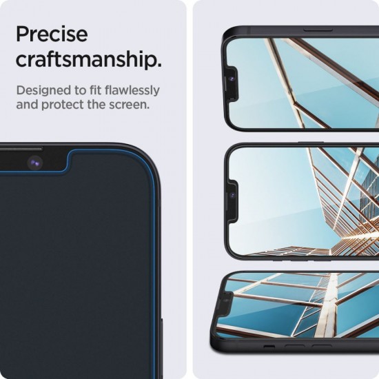 Стъклен протектор Spigen GLAS.tR EZ Fit  с цяло лепило, За iPhone 16e, Прозрачен от Fonax.bg