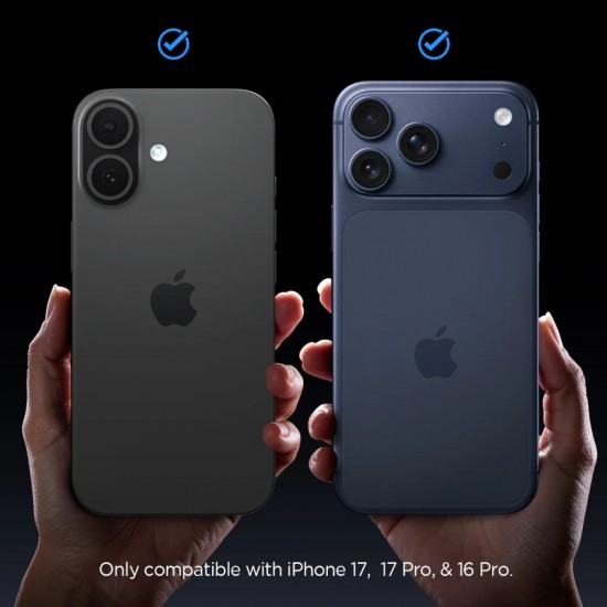 Стъклен протектор Spigen GLAS.tR EZ Fit  с цяло лепило, За iPhone 17 Pro (6.3), Прозрачен от Fonax.bg