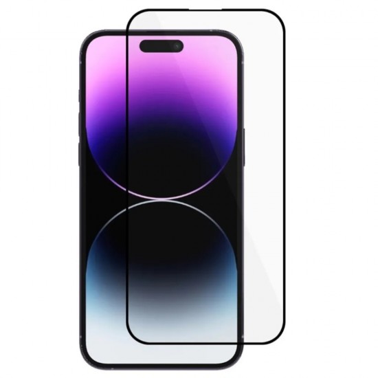 Стъклен протектор за дисплей Ceramic 5D Full с цяло лепило, За iPhone 16 Pro (6.3), Черен от Fonax.bg