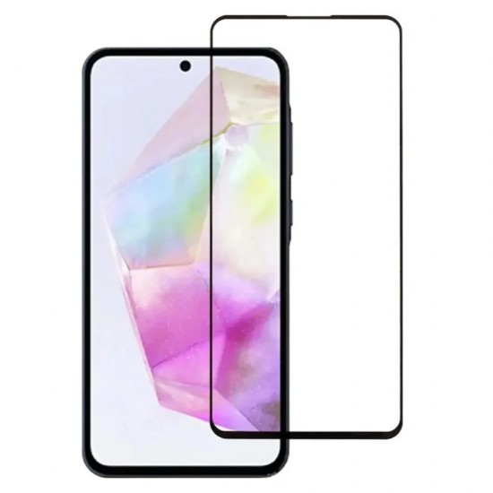 Стъклен протектор за дисплей MBX 9D Paper Box Flat, За Samsung Galaxy A56, Черен от Fonax.bg