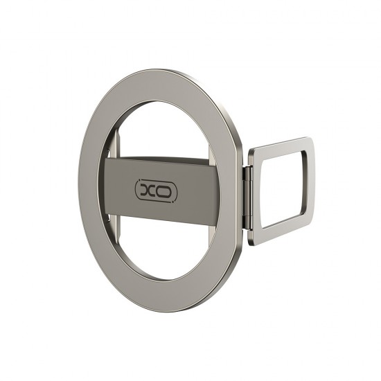 Стойка за бюро XO C198 за MagSafe, 2в1 силиконов  ринг, сива