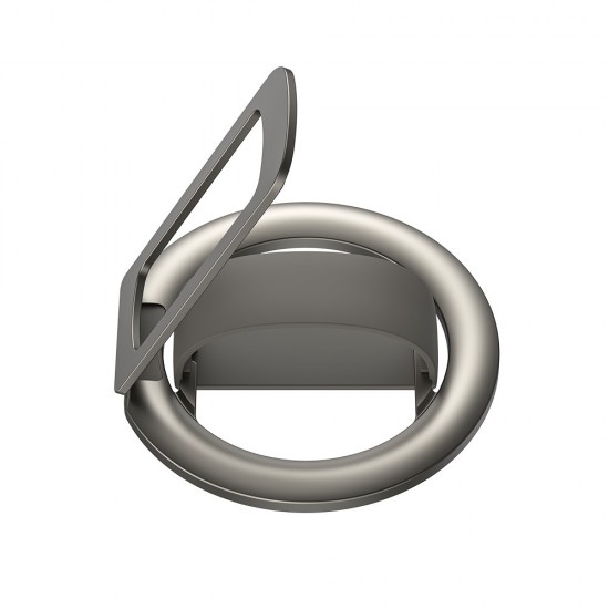 Стойка за бюро XO C198 за MagSafe, 2в1 силиконов  ринг, сива