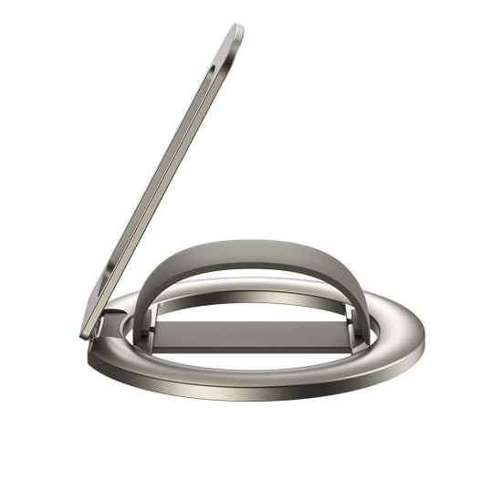 Стойка за бюро XO C198 за MagSafe, 2в1 силиконов  ринг, сива