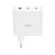Зарядно устройство адаптер 100W 2x USB-C 1x USB, XO CE35 PD, Бял