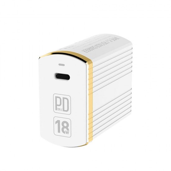Зарядно устройство Ldnio 18W Type C, 220V, За iPhone 12 Pro, Pro Max в кутия, Бял от Fonax.bg
