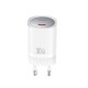 Зарядно устройство комплект XO CE20 PD 30W 1x USB-C +  кабел USB-C - USB-C, Бяло