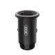 Зарядно устройство за кола адаптер XO CC38 с USB и Type C изход QC 3.0, Метален, 12V, 20W, Черен от Fonax.bg