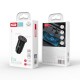 Зарядно устройство за кола адаптер XO CC38 с USB и Type C изход QC 3.0, Метален, 12V, 20W, Черен от Fonax.bg