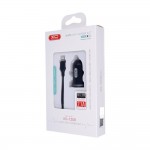 Зарядно устройство за кола комплект XO TZ08 с 2 USB-A изхода, с кабел Lightning, 12V, 2.1A, Черен