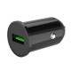 Зарядно устройство за кола комплект XO TZ12 с USB изход QC 3.0, С кабел Lightning-USB, 12V, 3A, Черно от Fonax.bg